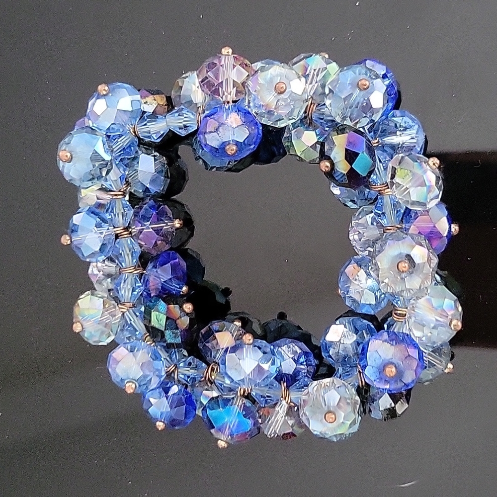 Large Crystal Beaded Bracelet